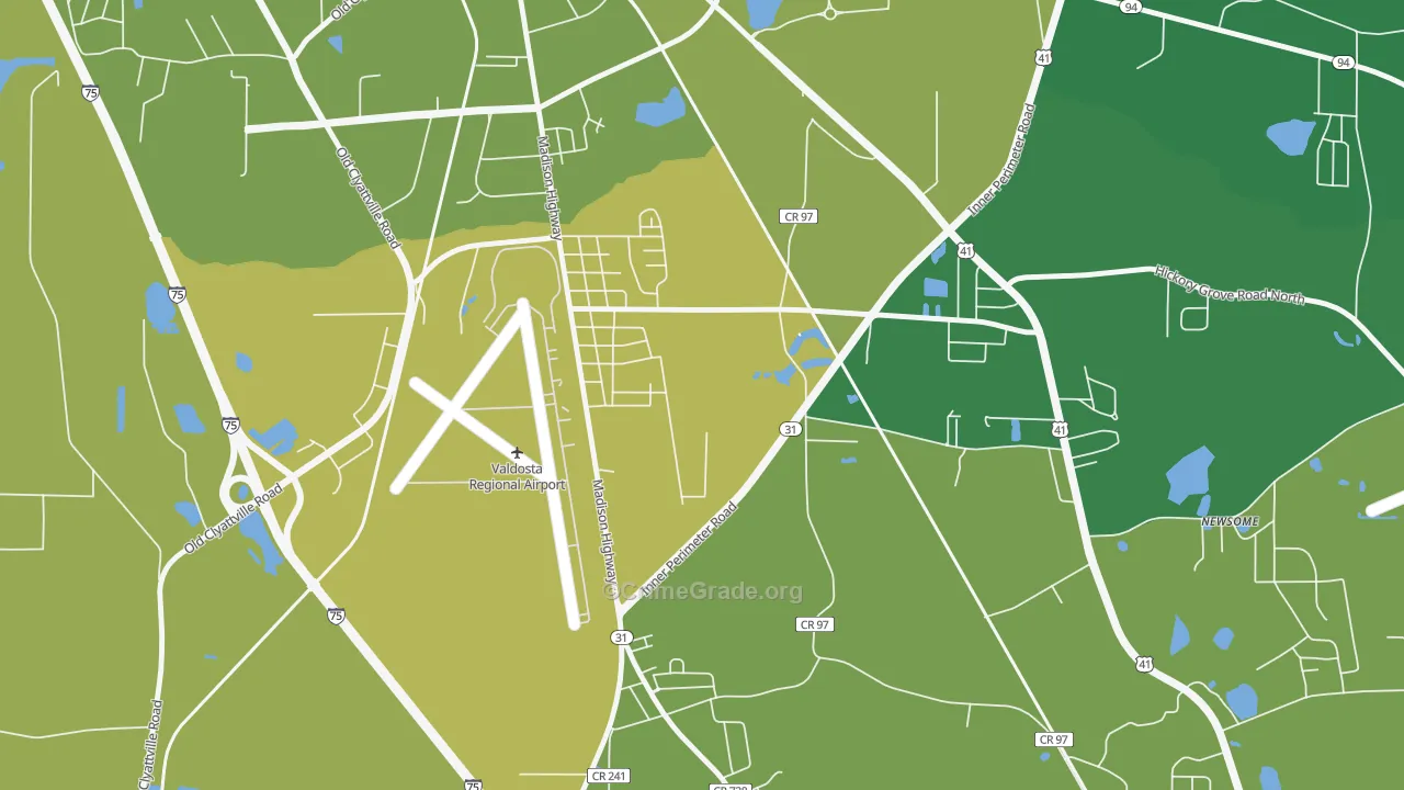 Little Miami, GA Map of Drug-Related Crime Rates