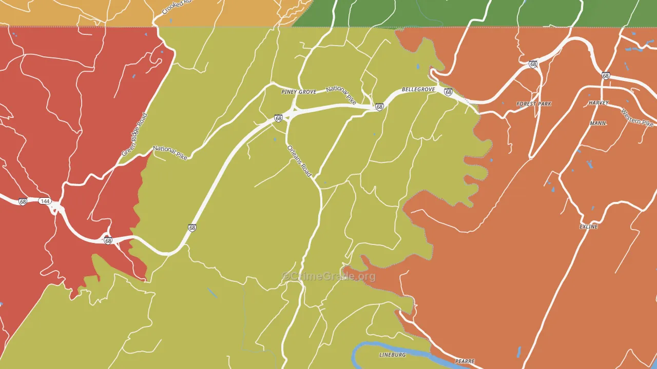 Little Orleans, MD Map of Drug-Related Crime Rates