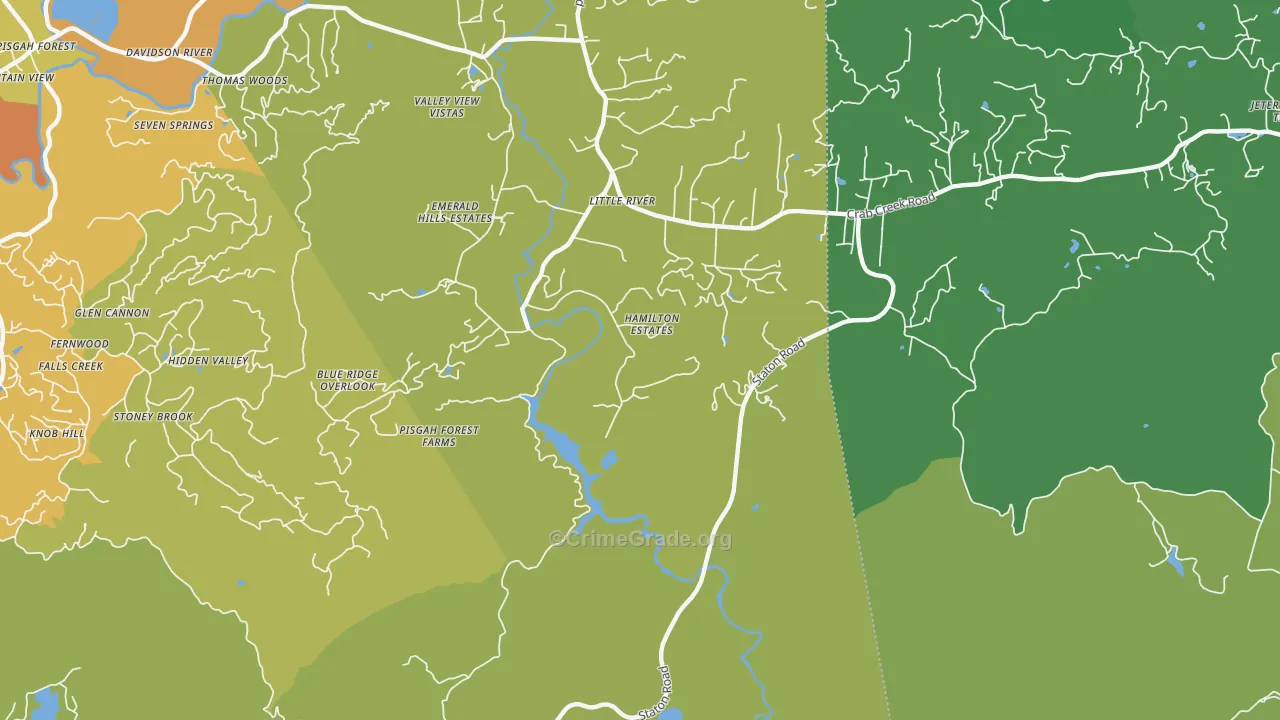Little River, NC Map of Drug-Related Crime Rates