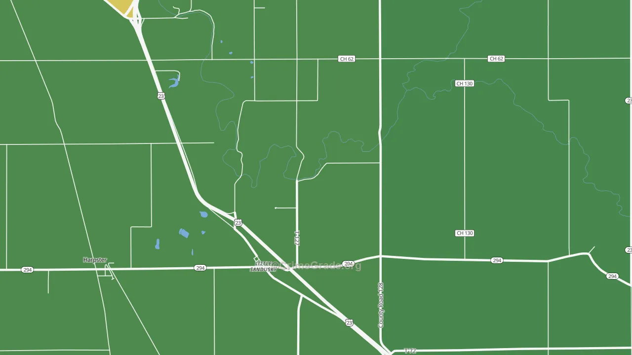 Little Sandusky, OH Map of Drug-Related Crime Rates