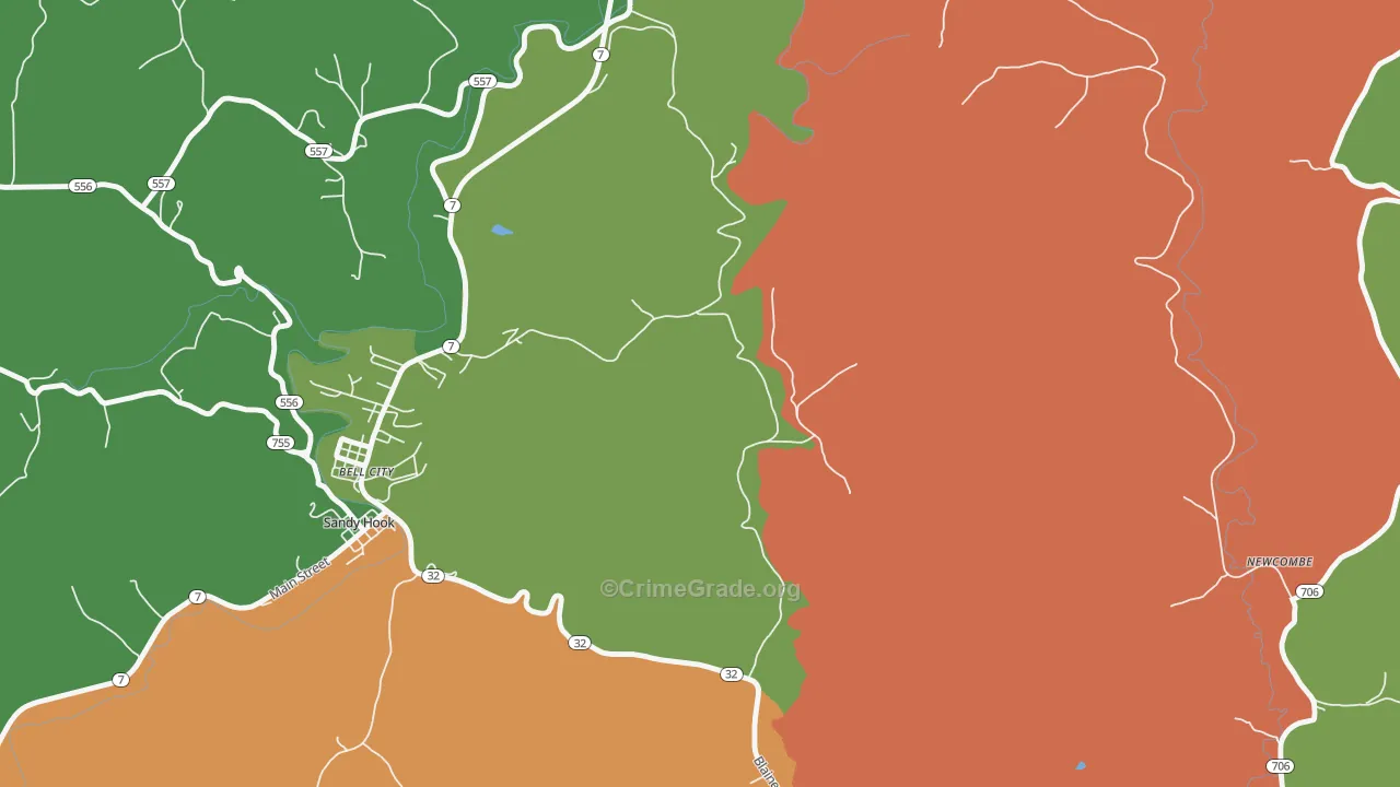 Little Sandy, KY Map of Drug-Related Crime Rates