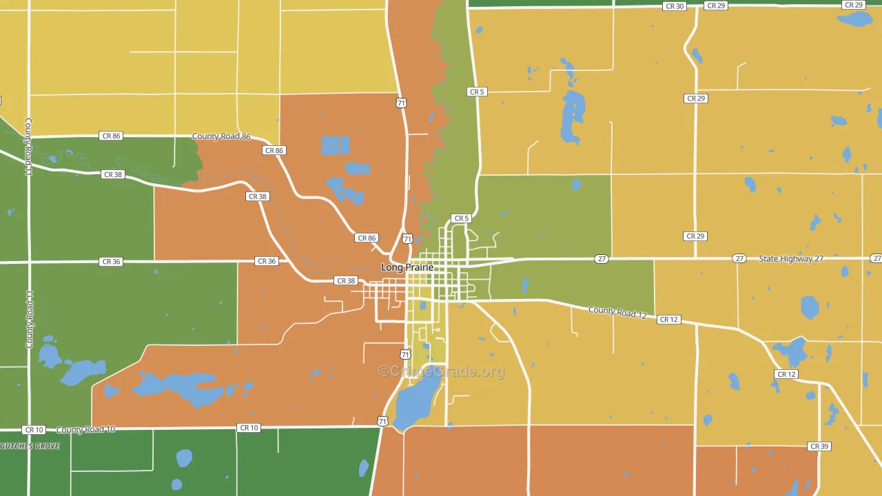 Little Sauk, MN Map of Drug-Related Crime Rates
