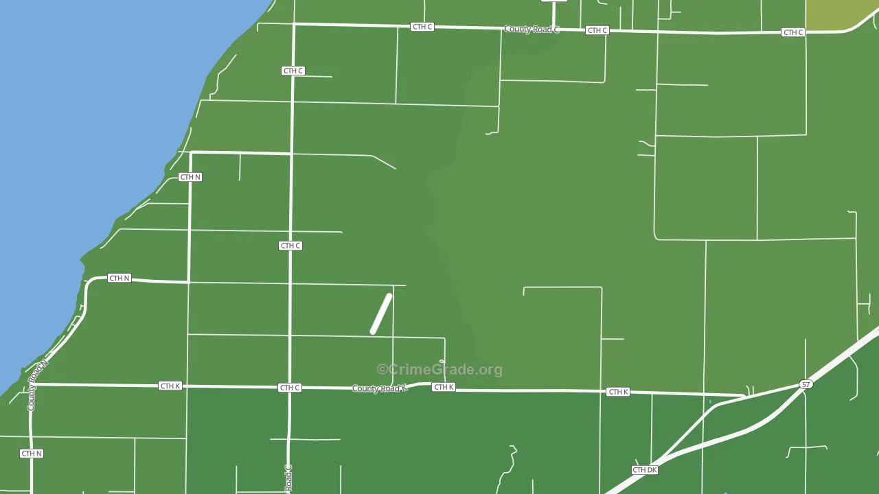 Little Sturgeon, WI Map of Drug-Related Crime Rates