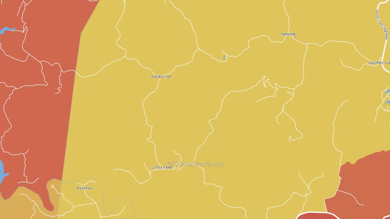 Littlecrab, TN Map of Drug-Related Crime Rates