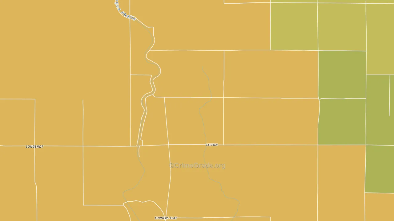 Litton, MS Map of Drug-Related Crime Rates