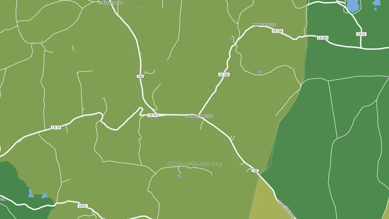Livingstonville, NY Map of Drug-Related Crime Rates