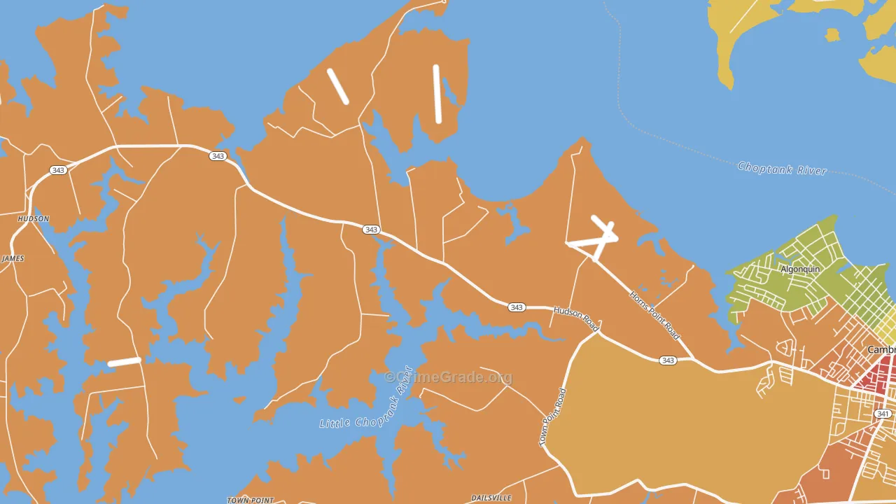 Lloyds, MD Map of Drug-Related Crime Rates