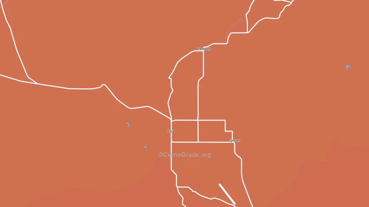 Loa, UT Map of Drug-Related Crime Rates