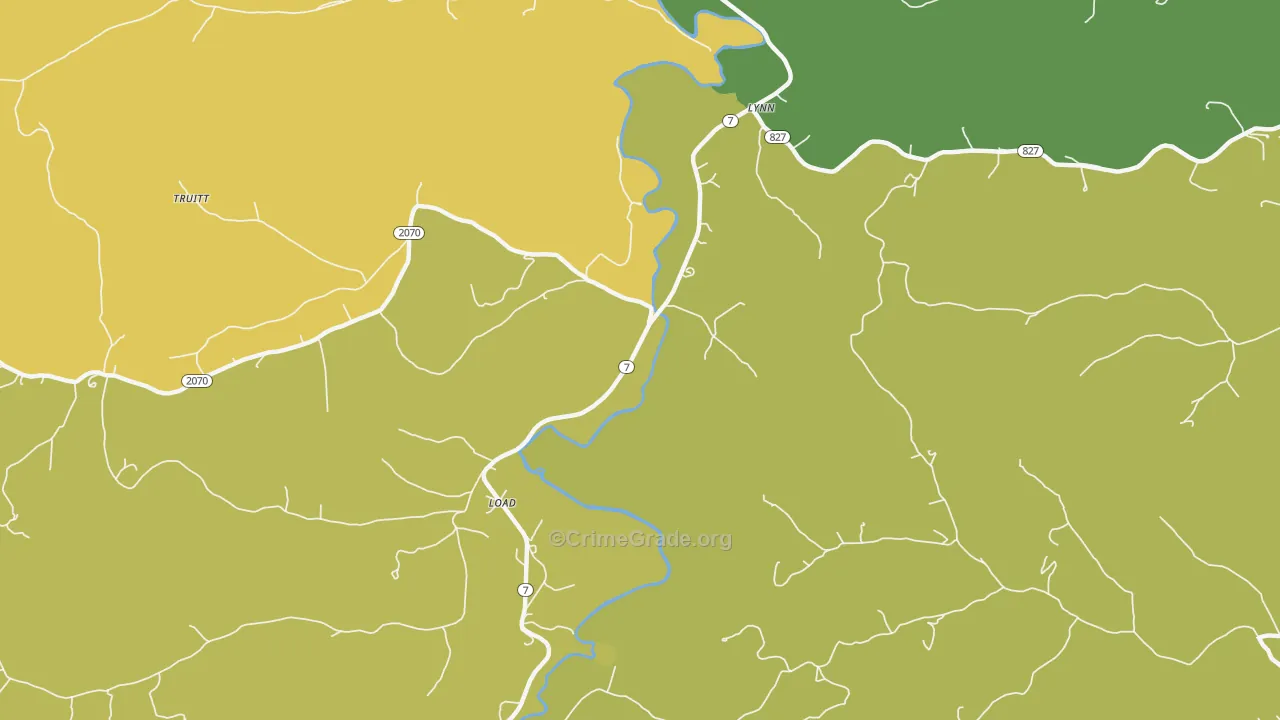 Load, KY Map of Drug-Related Crime Rates