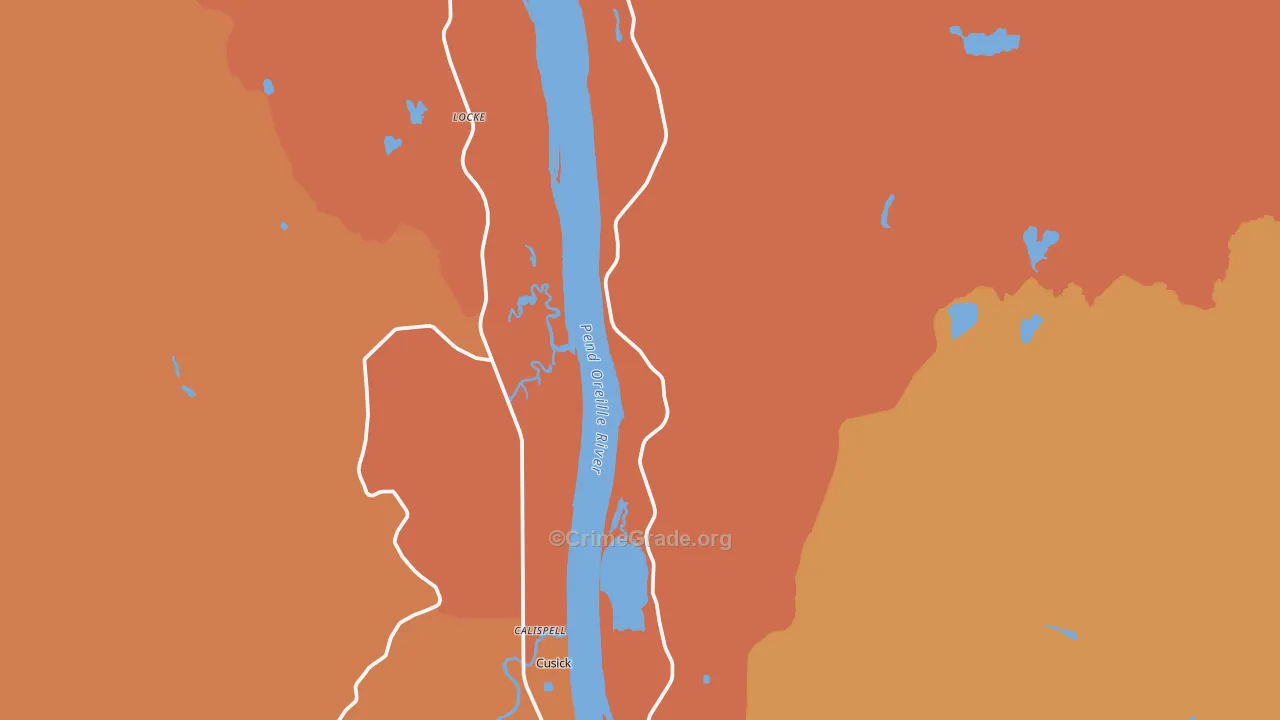 Locke, WA Map of Drug-Related Crime Rates
