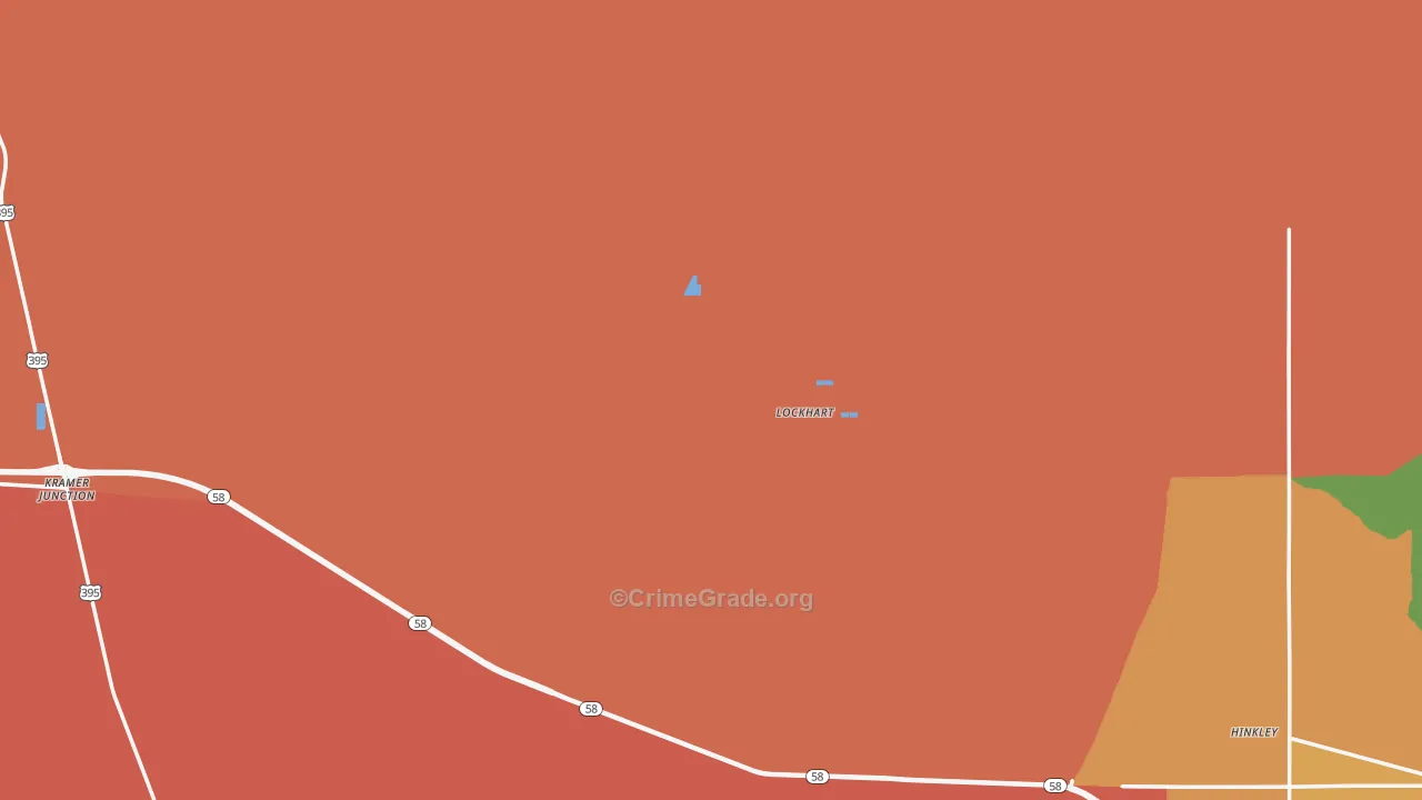Lockhart, CA Map of Drug-Related Crime Rates