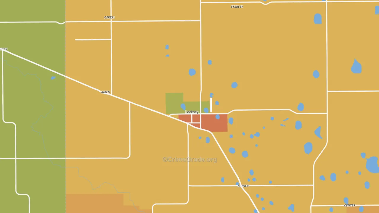 Lockney, TX Map of Drug-Related Crime Rates