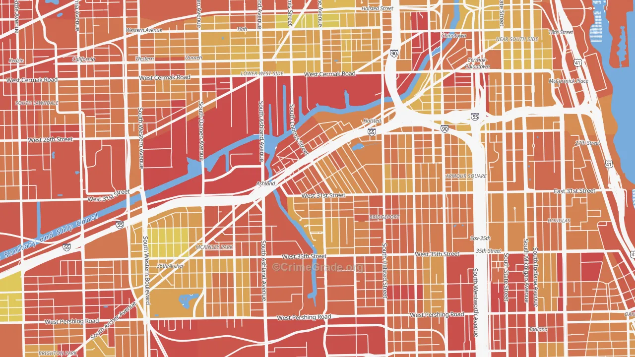 Locks, Chicago, IL Map of Drug-Related Crime Rates