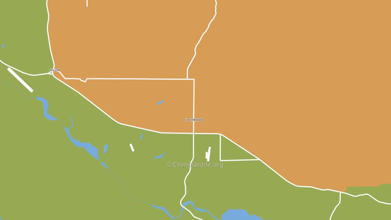 Lockwood, CA Map of Drug-Related Crime Rates