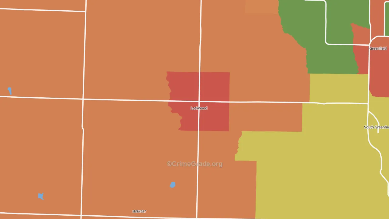 Lockwood, MO Map of Drug-Related Crime Rates