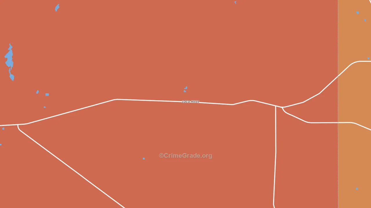 Loco Hills, NM Map of Drug-Related Crime Rates