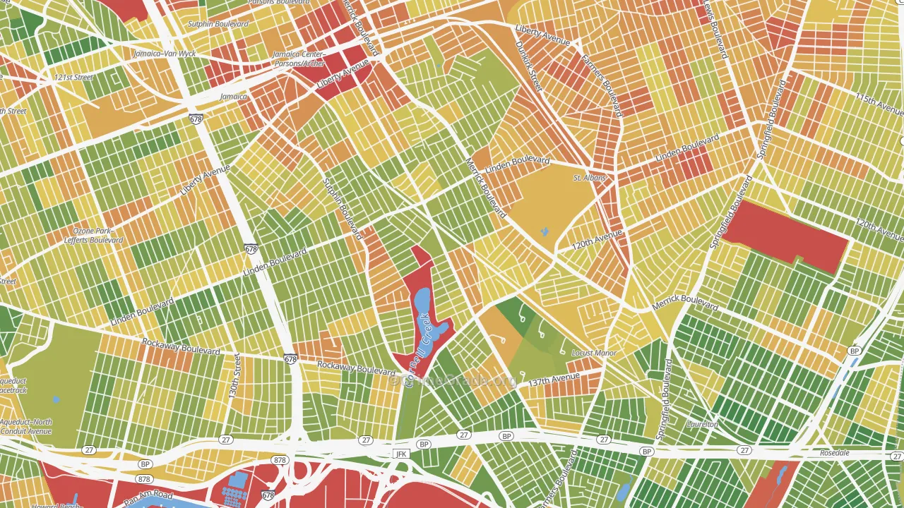 Locust Manor, Queens, NY Map of Drug-Related Crime Rates