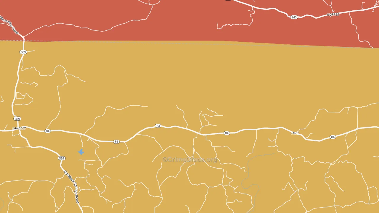 Lodi, AR Map of Drug-Related Crime Rates