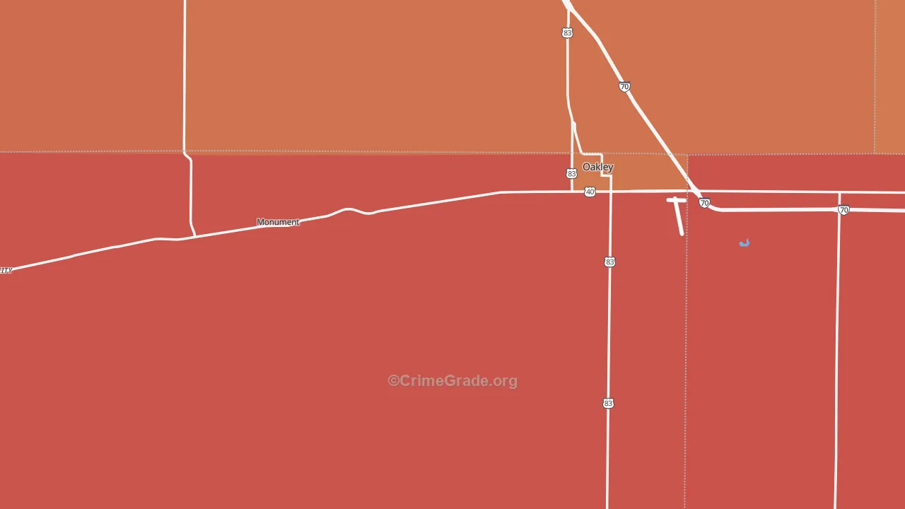Logan County, KS Map of Drug-Related Crime Rates