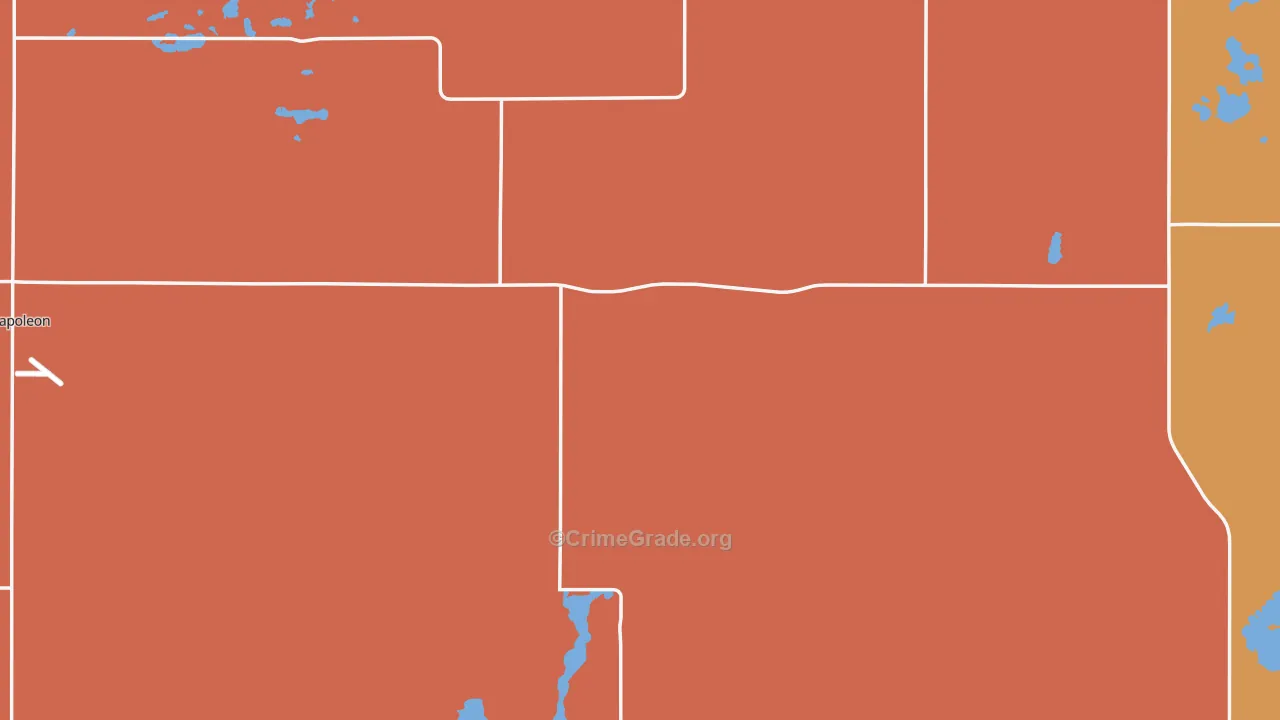 Logan County, ND Map of Drug-Related Crime Rates