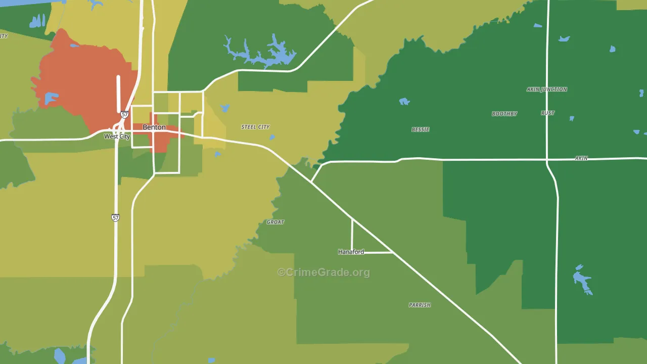 Logan, IL Map of Drug-Related Crime Rates