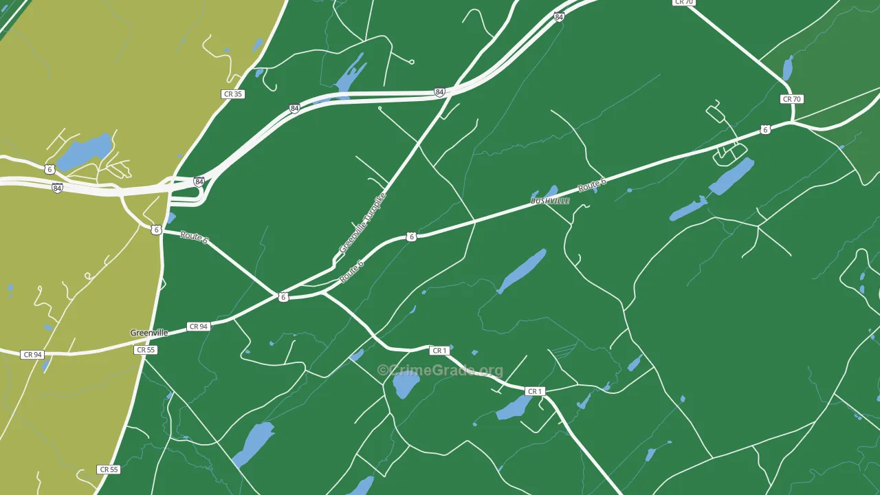 Logtown, NY Map of Drug-Related Crime Rates