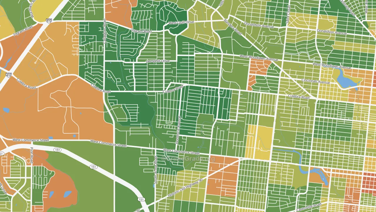 Loma Park, San Antonio, TX Map of Drug-Related Crime Rates