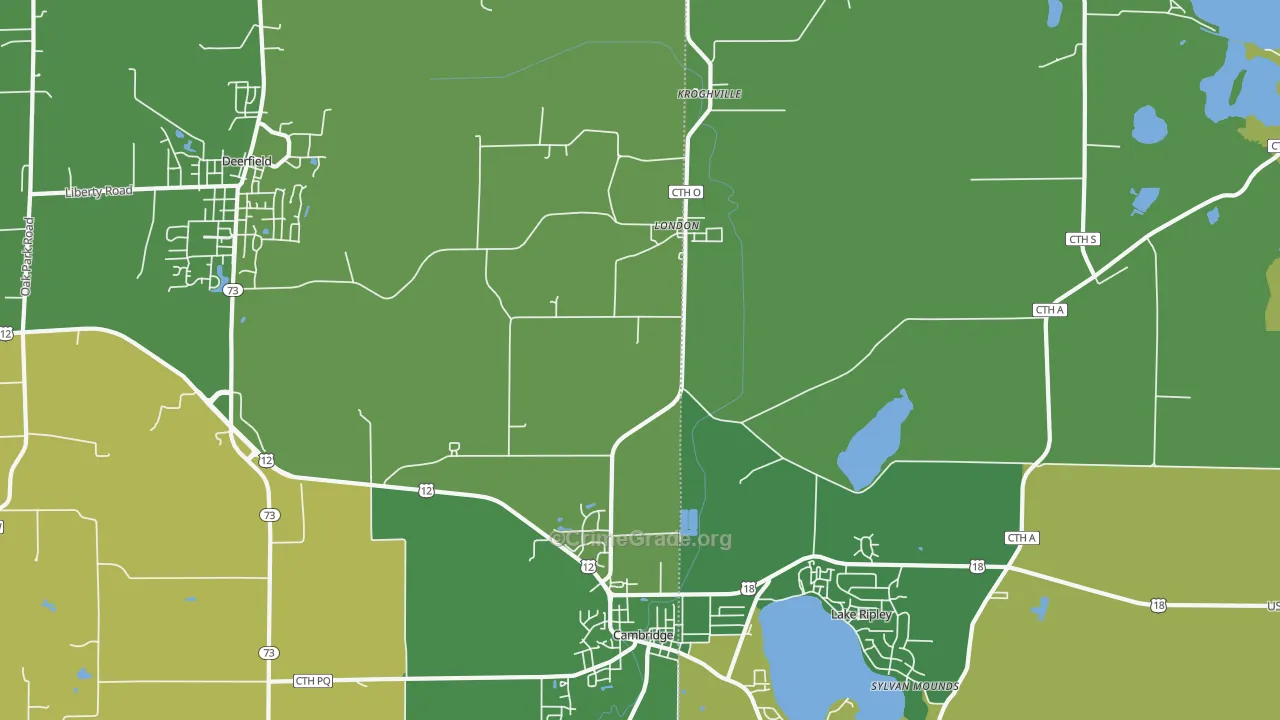 London, WI Map of Drug-Related Crime Rates