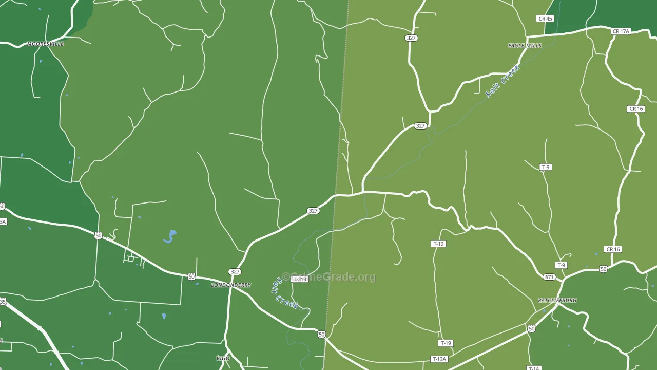 Londonderry, OH Map of Drug-Related Crime Rates