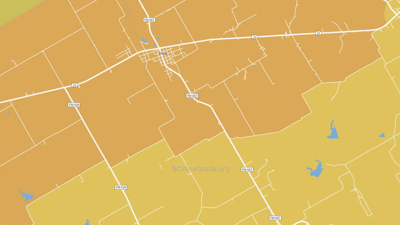 Lone Cedar, TX Map of Drug-Related Crime Rates