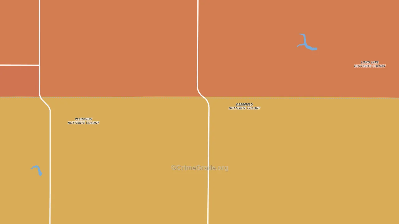Long Lake Colony, SD Map of Drug-Related Crime Rates