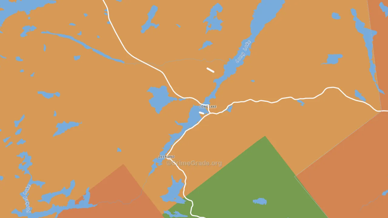 Long Lake, NY Map of Drug-Related Crime Rates