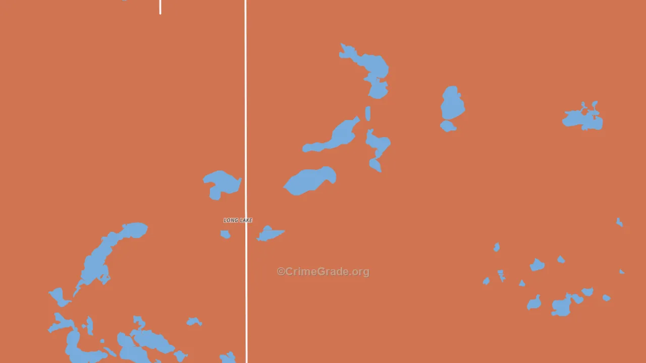 Long Lake, SD Map of Drug-Related Crime Rates