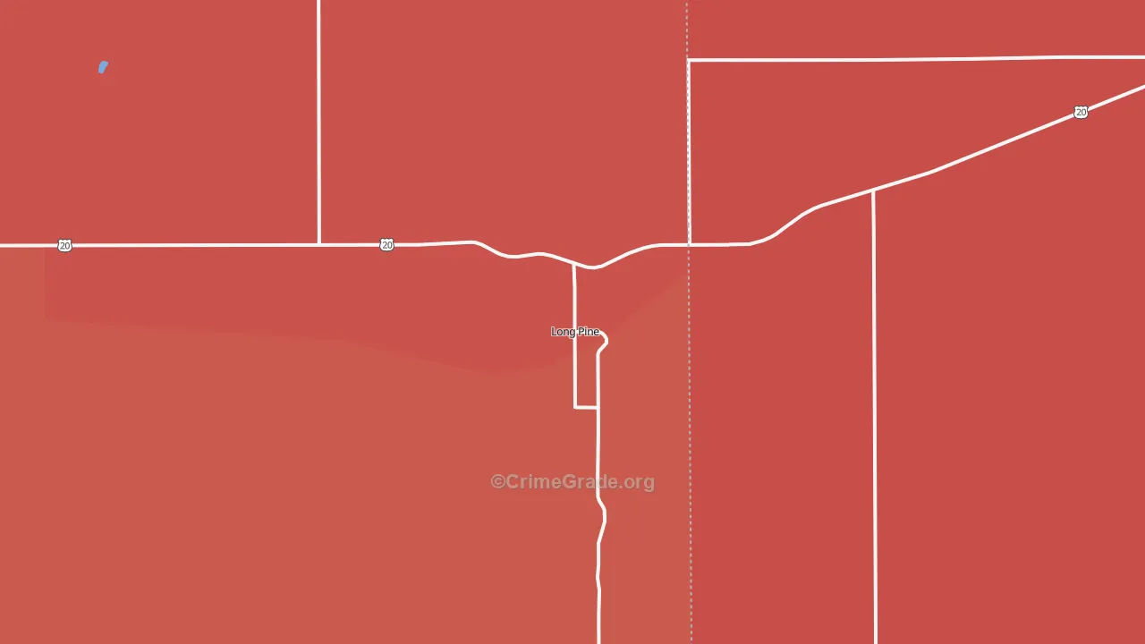 Long Pine, NE Map of Drug-Related Crime Rates