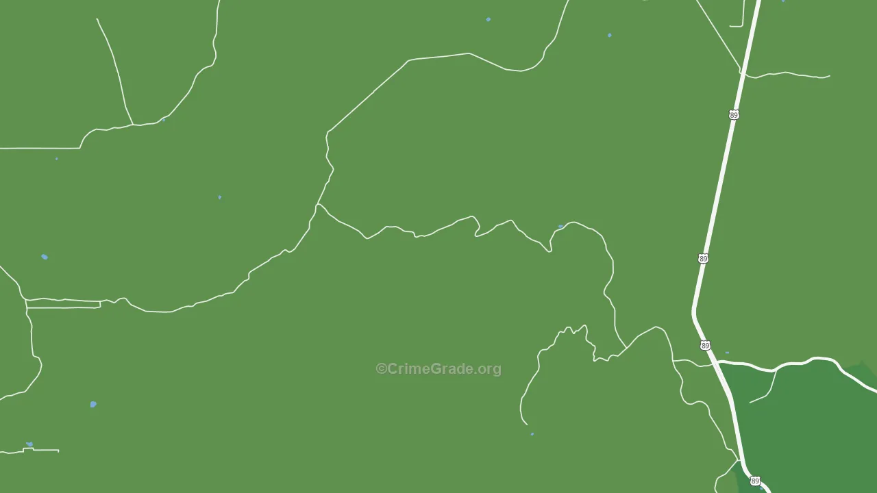Long Valley, AZ Map of Drug-Related Crime Rates