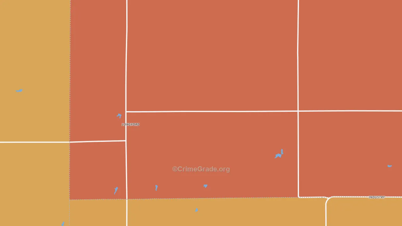Longford, KS Map of Drug-Related Crime Rates