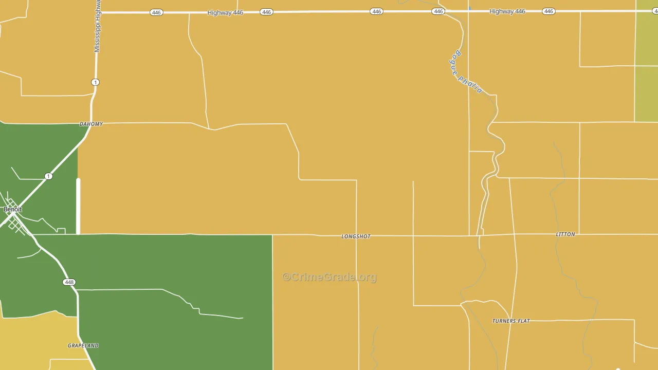 Longshot, MS Map of Drug-Related Crime Rates