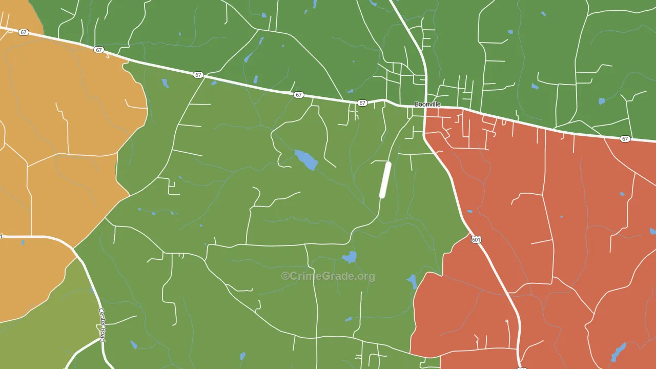 Longtown, NC Map of Drug-Related Crime Rates