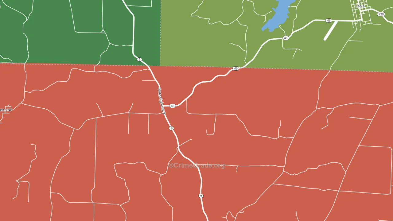 Lono, AR Map of Drug-Related Crime Rates