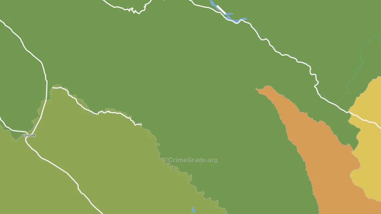Lonoak, CA Map of Drug-Related Crime Rates