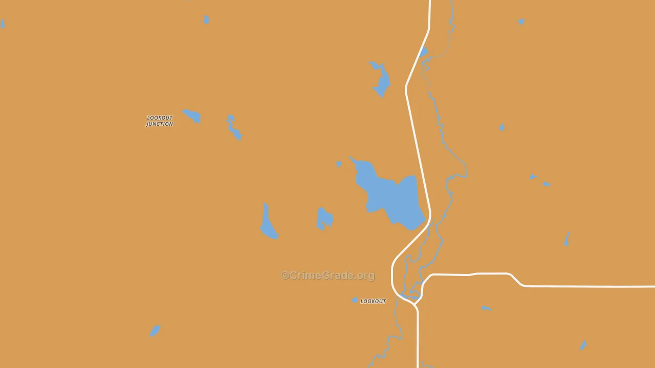 Lookout, CA Map of Drug-Related Crime Rates