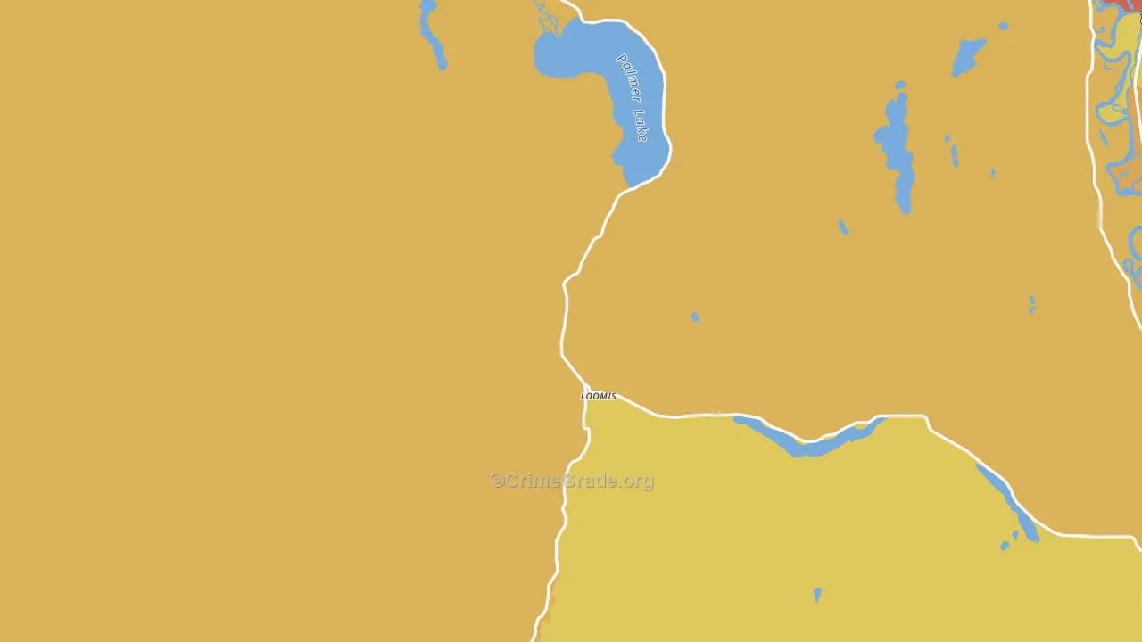Loomis, WA Map of Drug-Related Crime Rates