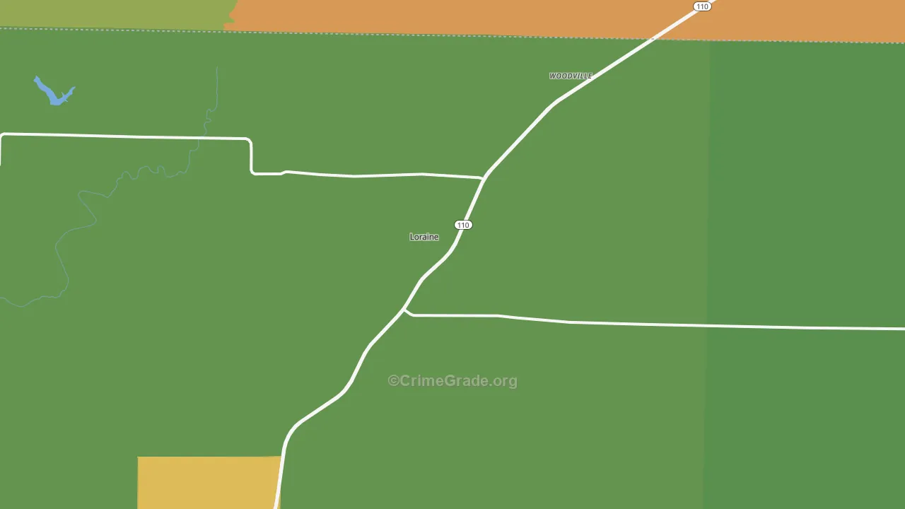 Loraine, IL Map of Drug-Related Crime Rates