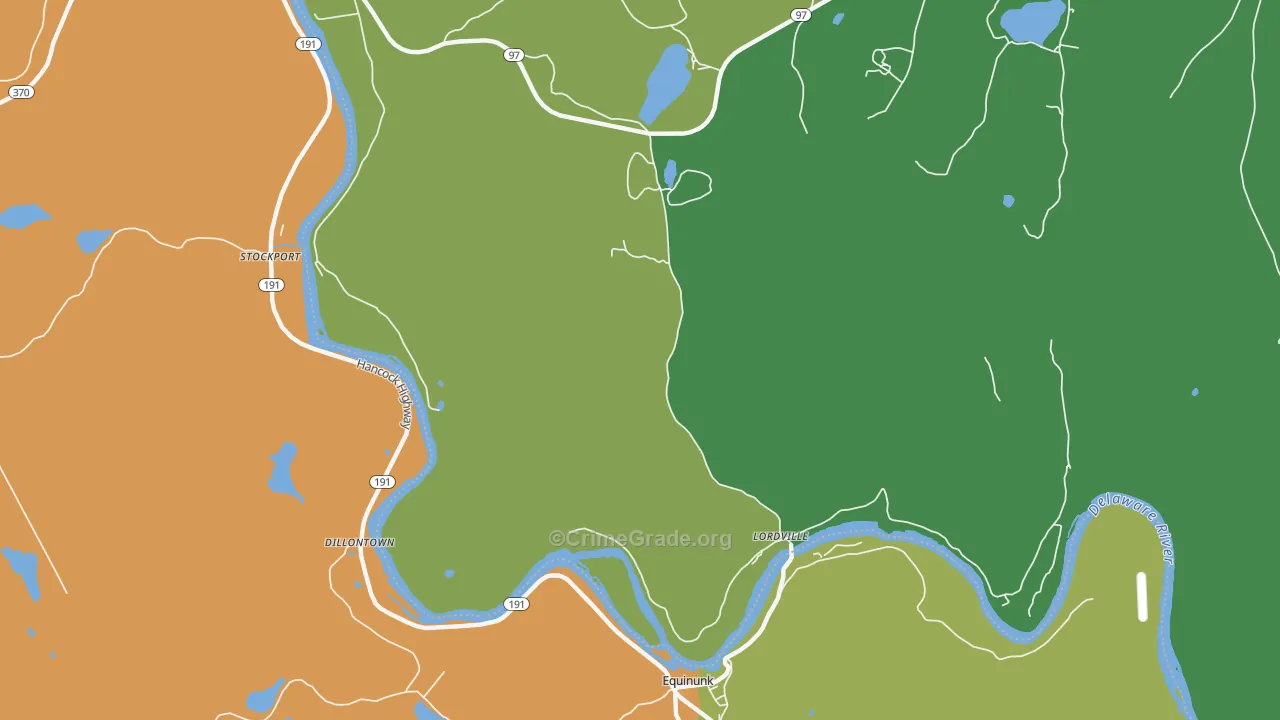 Lordville, NY Map of Drug-Related Crime Rates