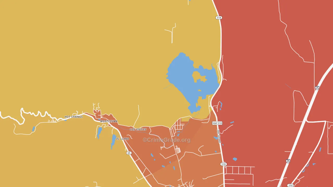 Los Vigiles, NM Map of Drug-Related Crime Rates