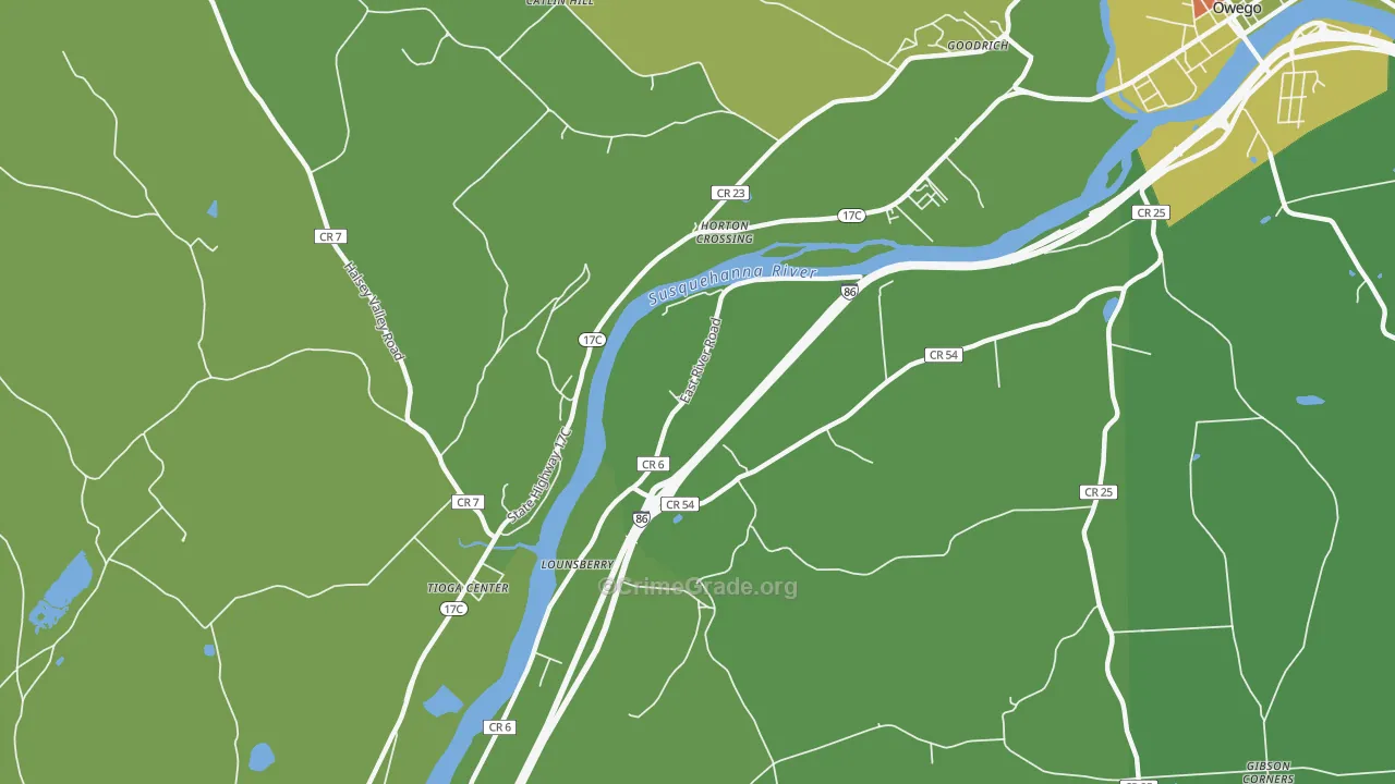 Lounsberry, NY Map of Drug-Related Crime Rates