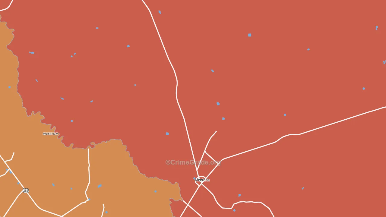 Loving County, TX Map of Drug-Related Crime Rates
