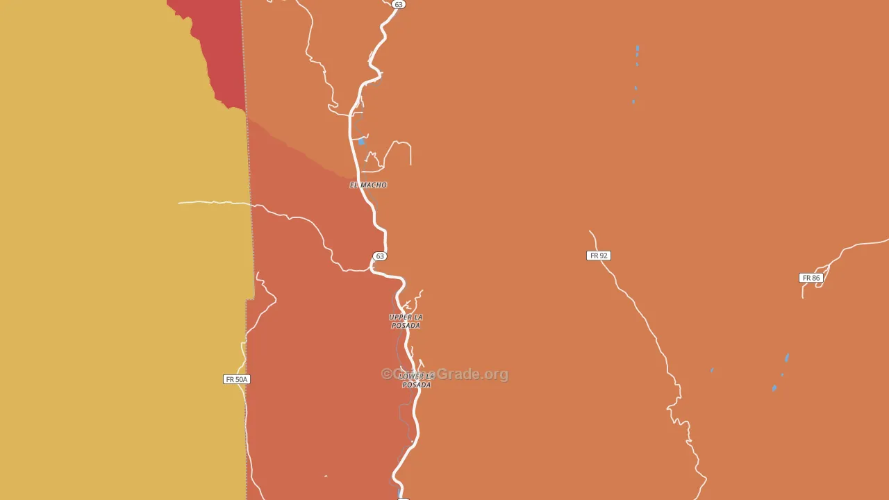 Lower La Posada, NM Map of Drug-Related Crime Rates