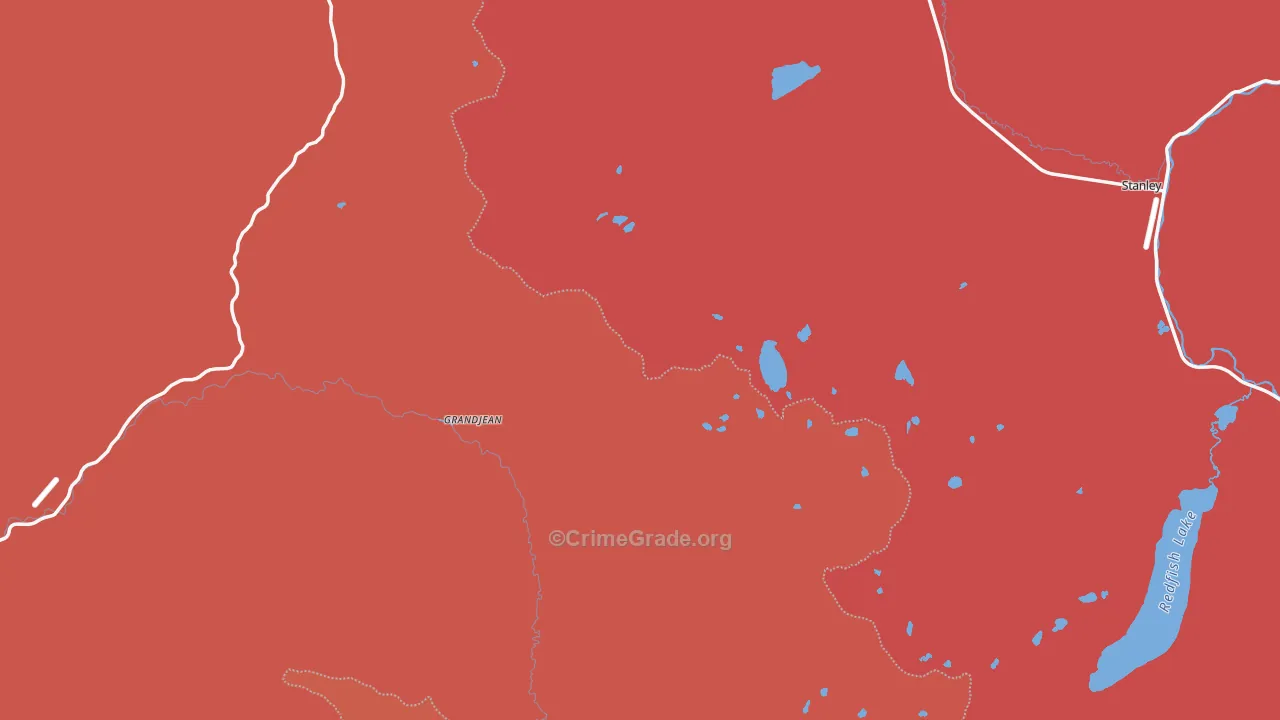 Lower Stanley, ID Map of Drug-Related Crime Rates