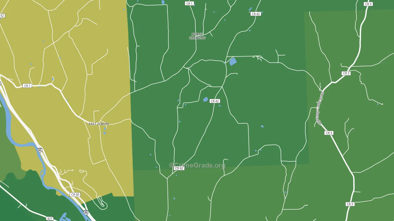 Lowman, NY Map of Drug-Related Crime Rates